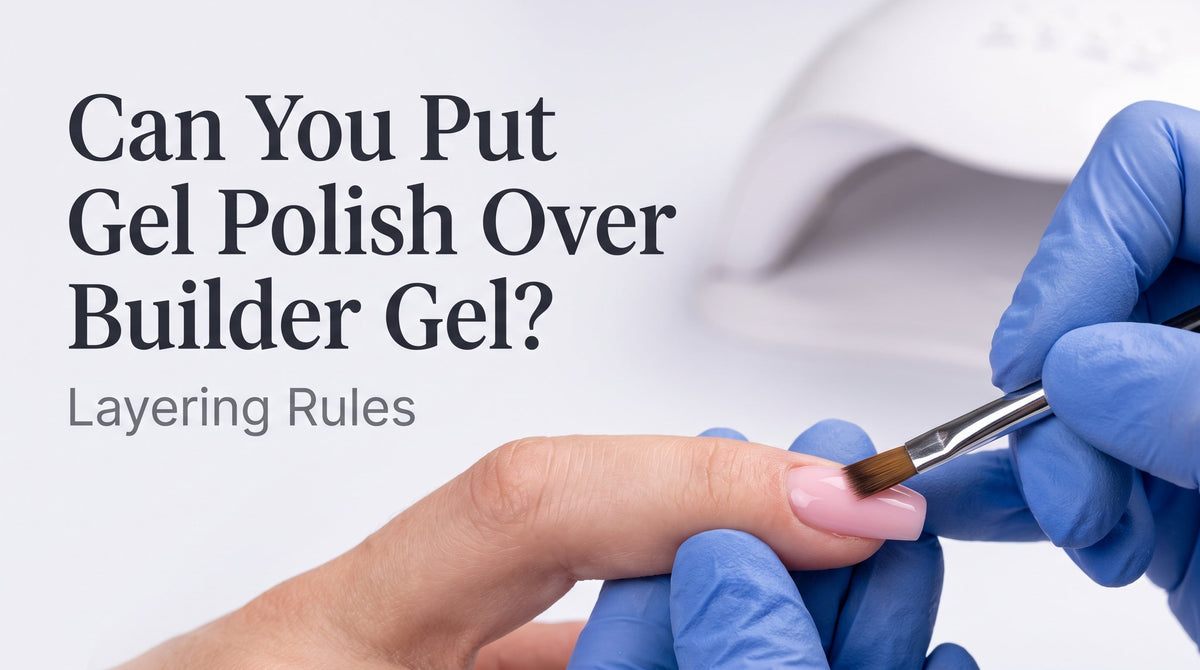 Can you put gel polish over builder gel — layering rules for compatible nail product stacks