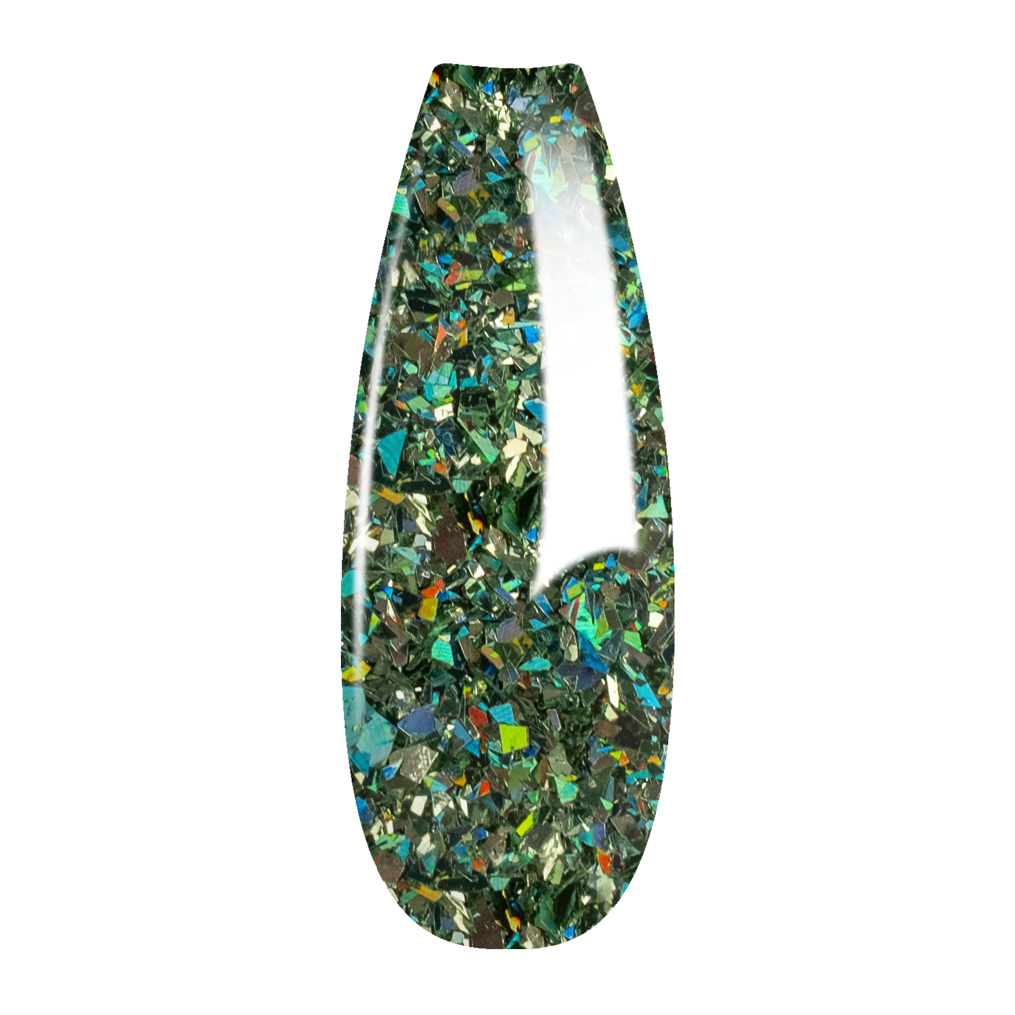 Ombre Glitter Nail Art - Green Colors - GO01
