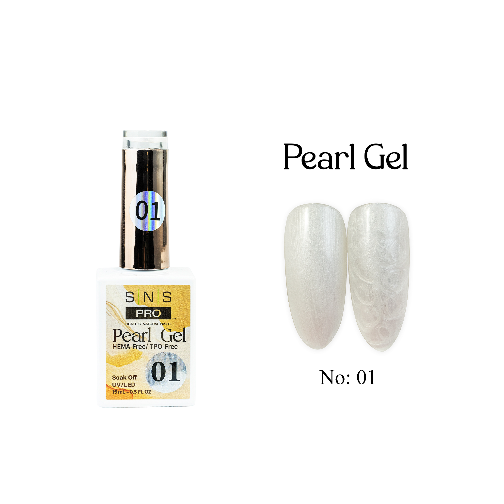SNS Pearl Gel Collection - 01 - Gel Polish 0.5oz