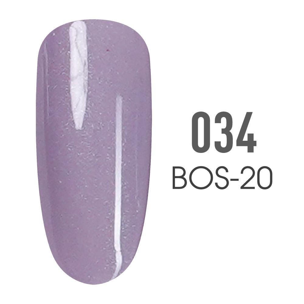 SNS Pro Gel Nail Polish Duo - 034 BOS-20 - PERFECT PERIWINKLE - Burgundy Collection