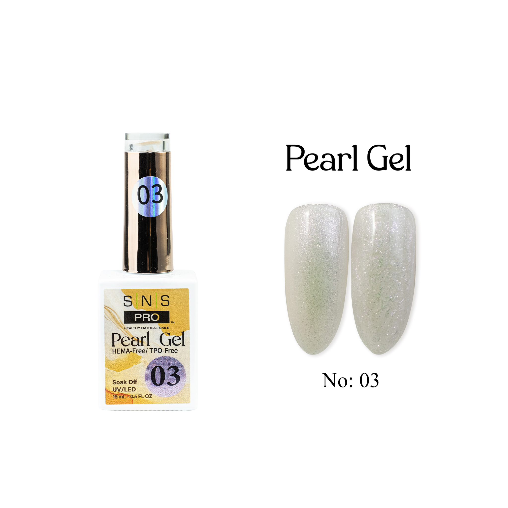 SNS Pearl Gel Collection - 03 - Gel Polish 0.5oz