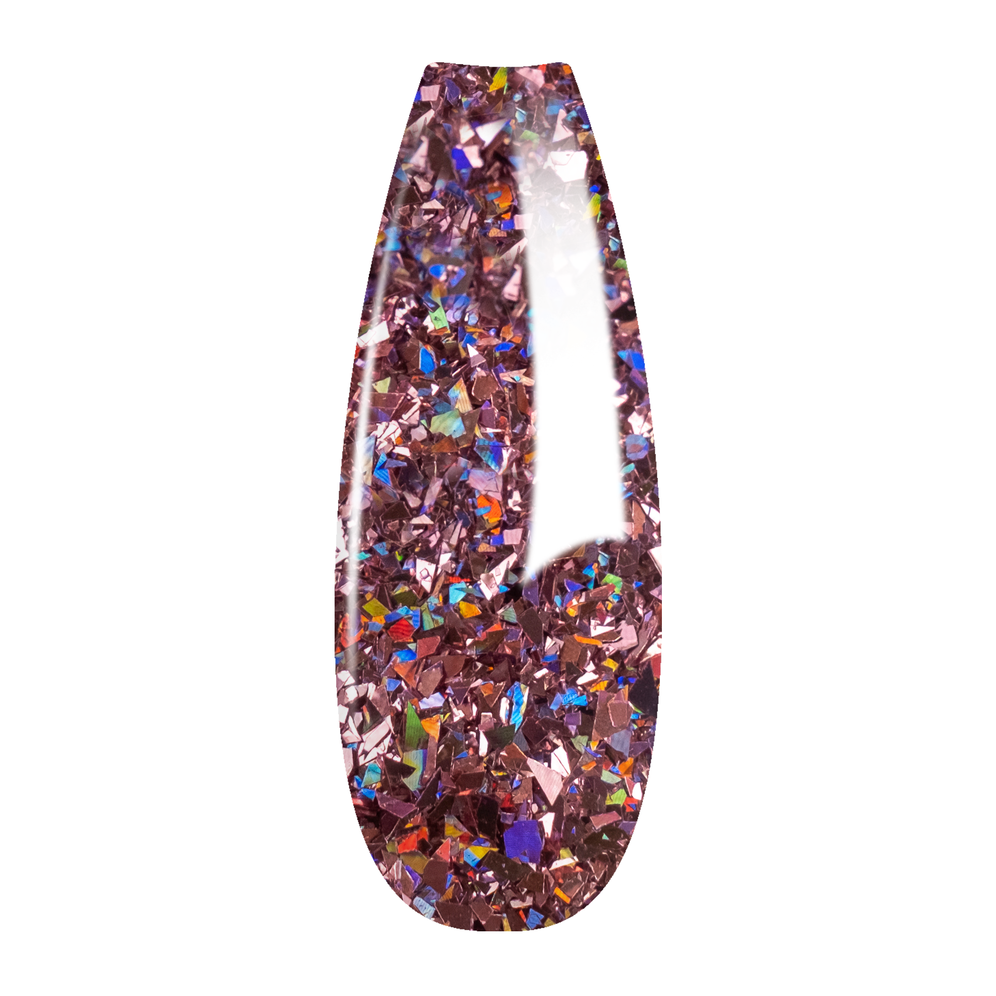Ombre Glitter Nail Art - Rose Gold Colors - GO05