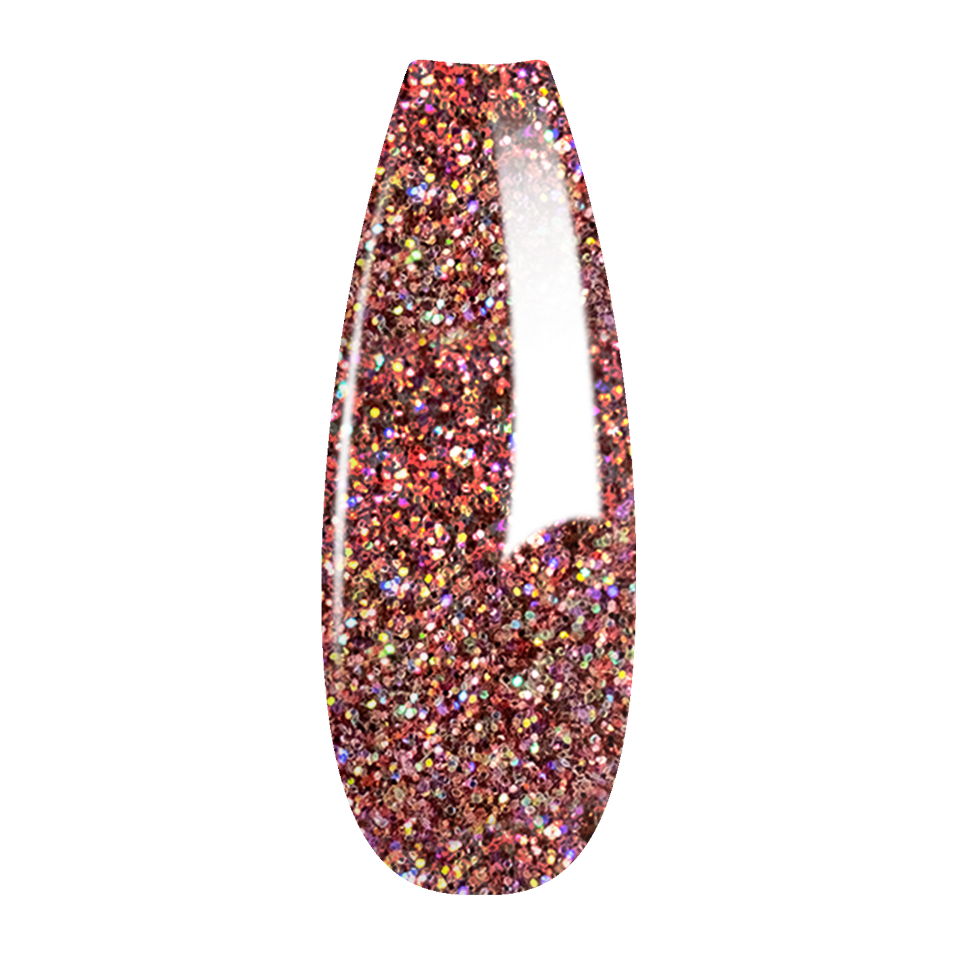 French Glitter Nail Art - Rose Gold Colors - GF07