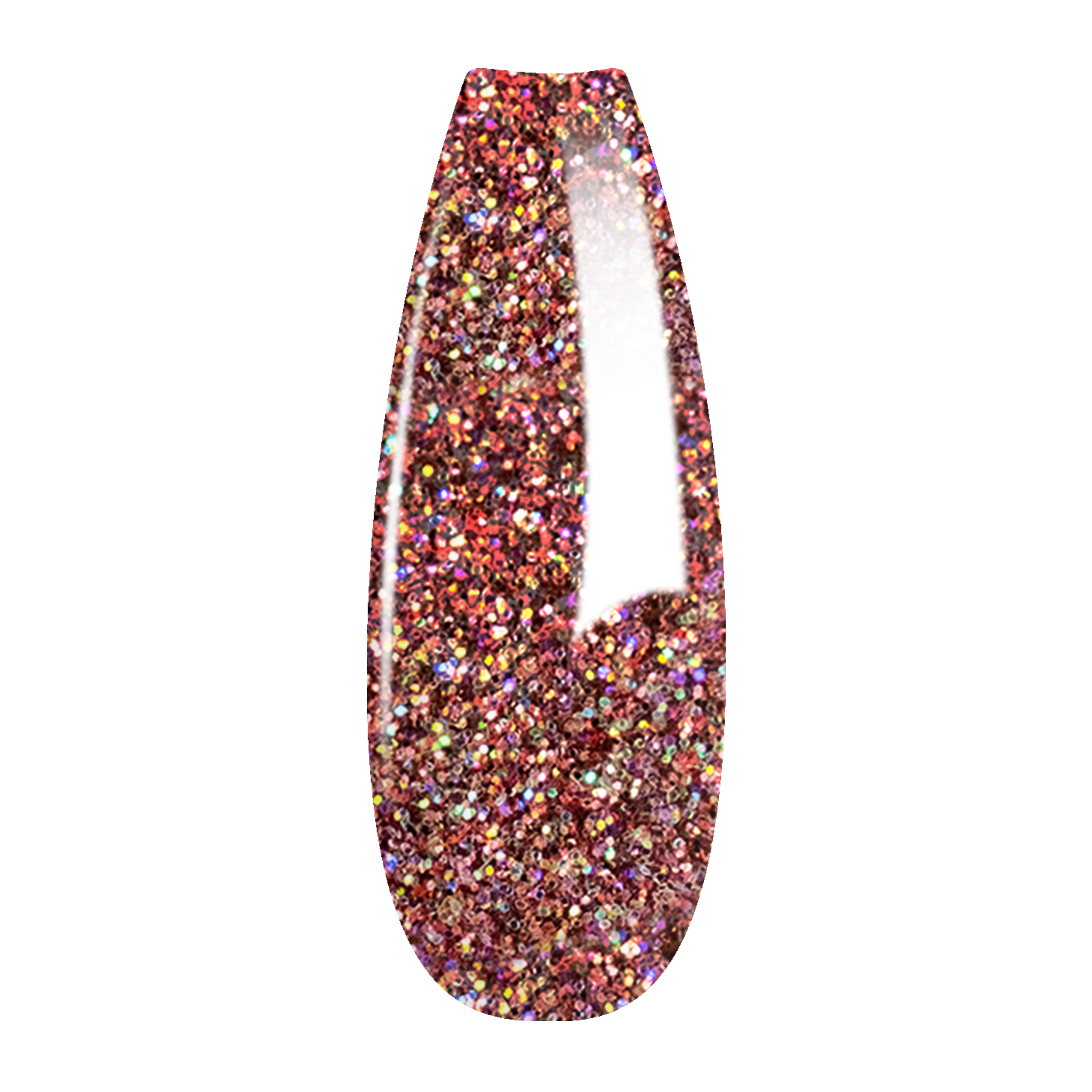 French Glitter Nail Art - Rose Gold Colors - GF07