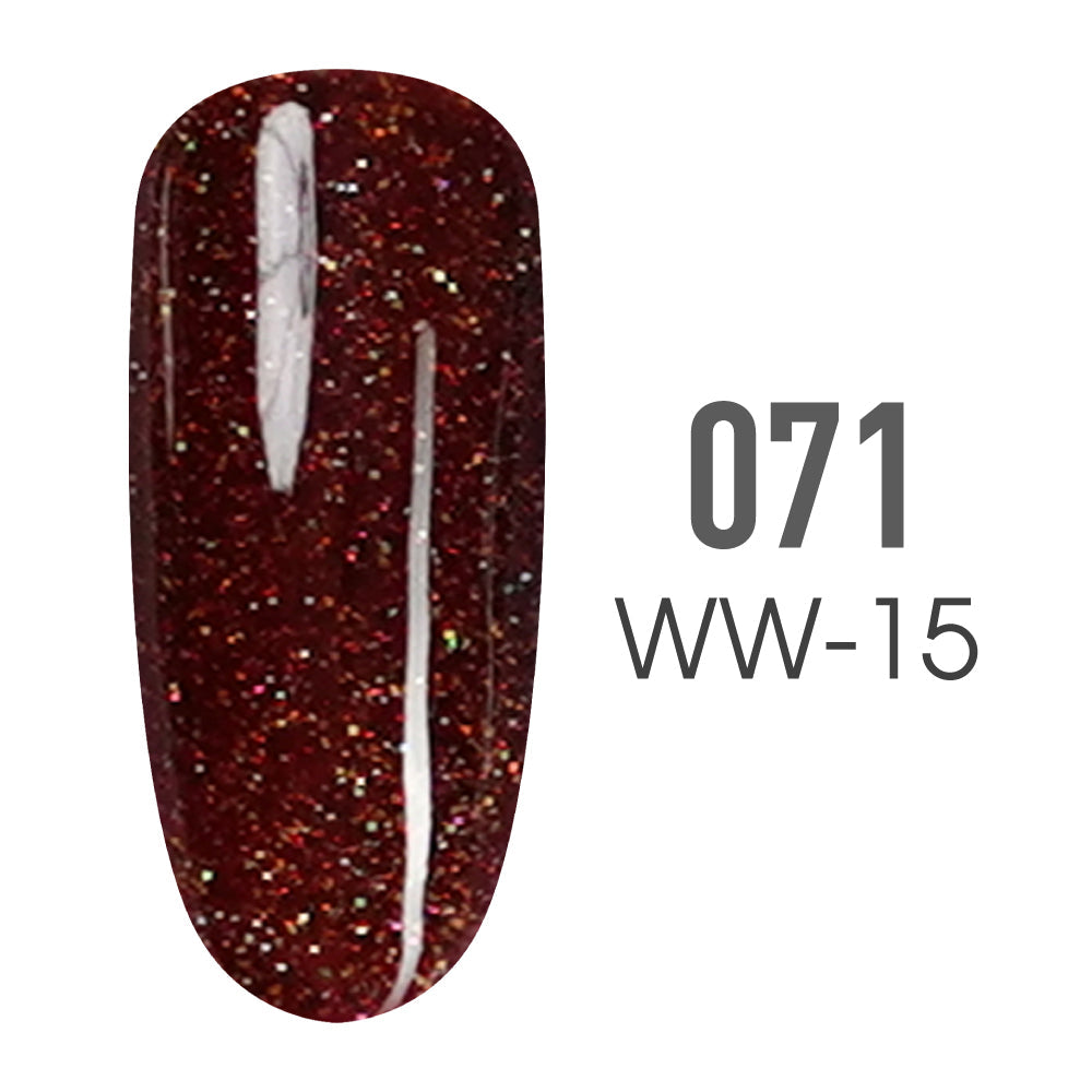 SNS Pro Gel Nail Polish Duo - 071 WW-15 - ICE STORM - Burgundy Collection