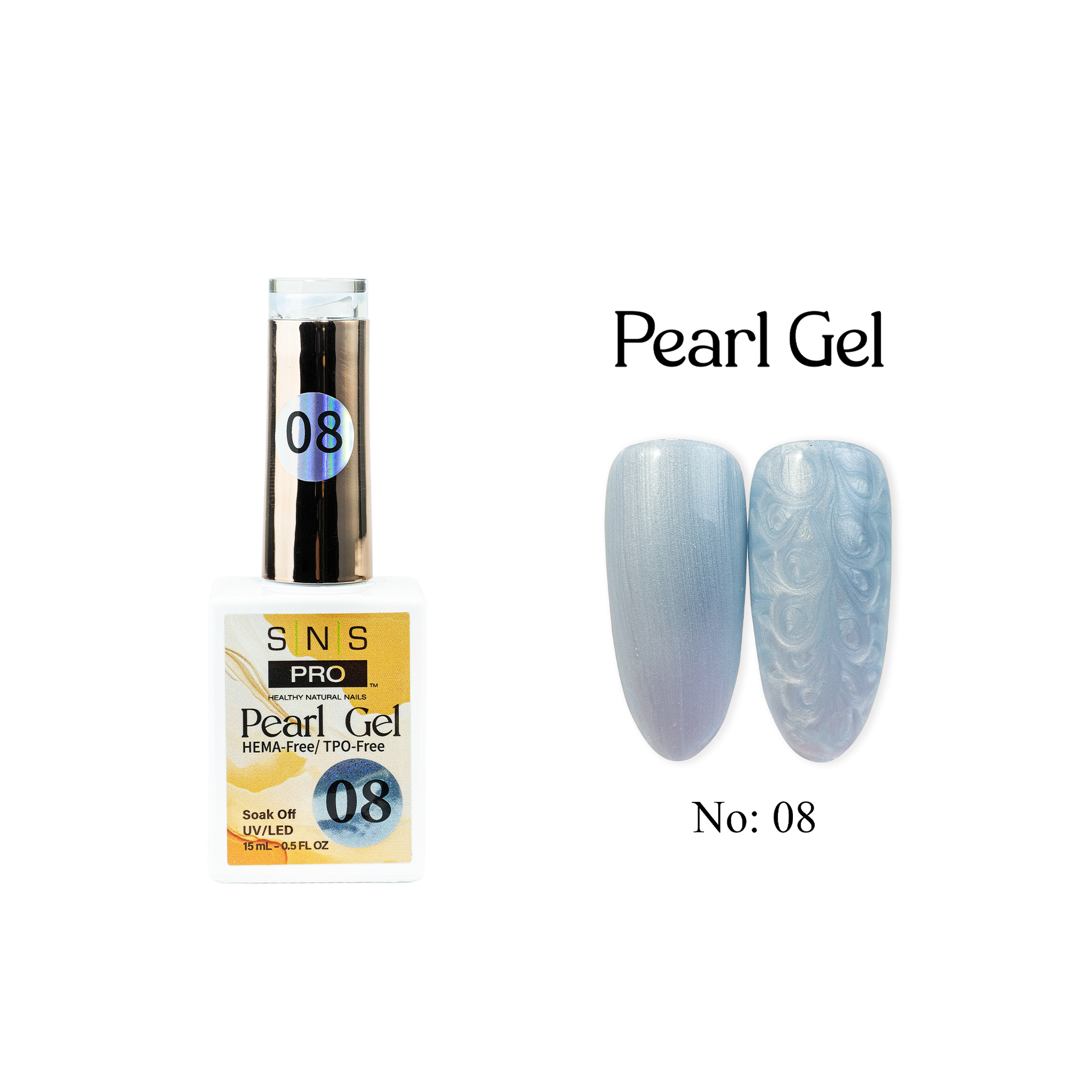 SNS Pearl Gel Collection - 08 - Gel Polish 0.5oz