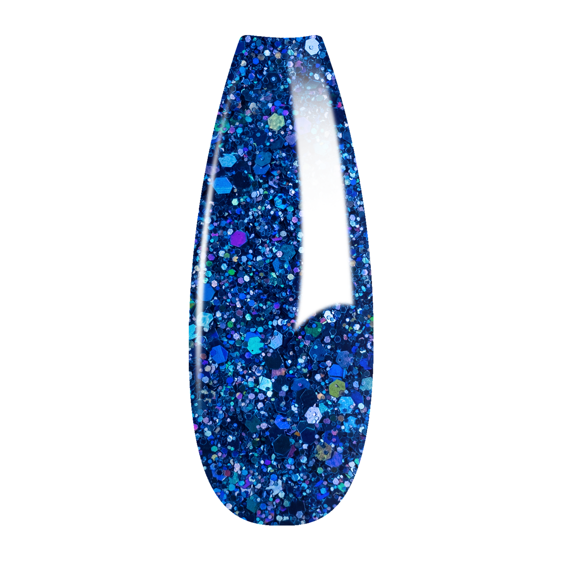 Ombre Glitter Nail Art - Blue Colors - GO08
