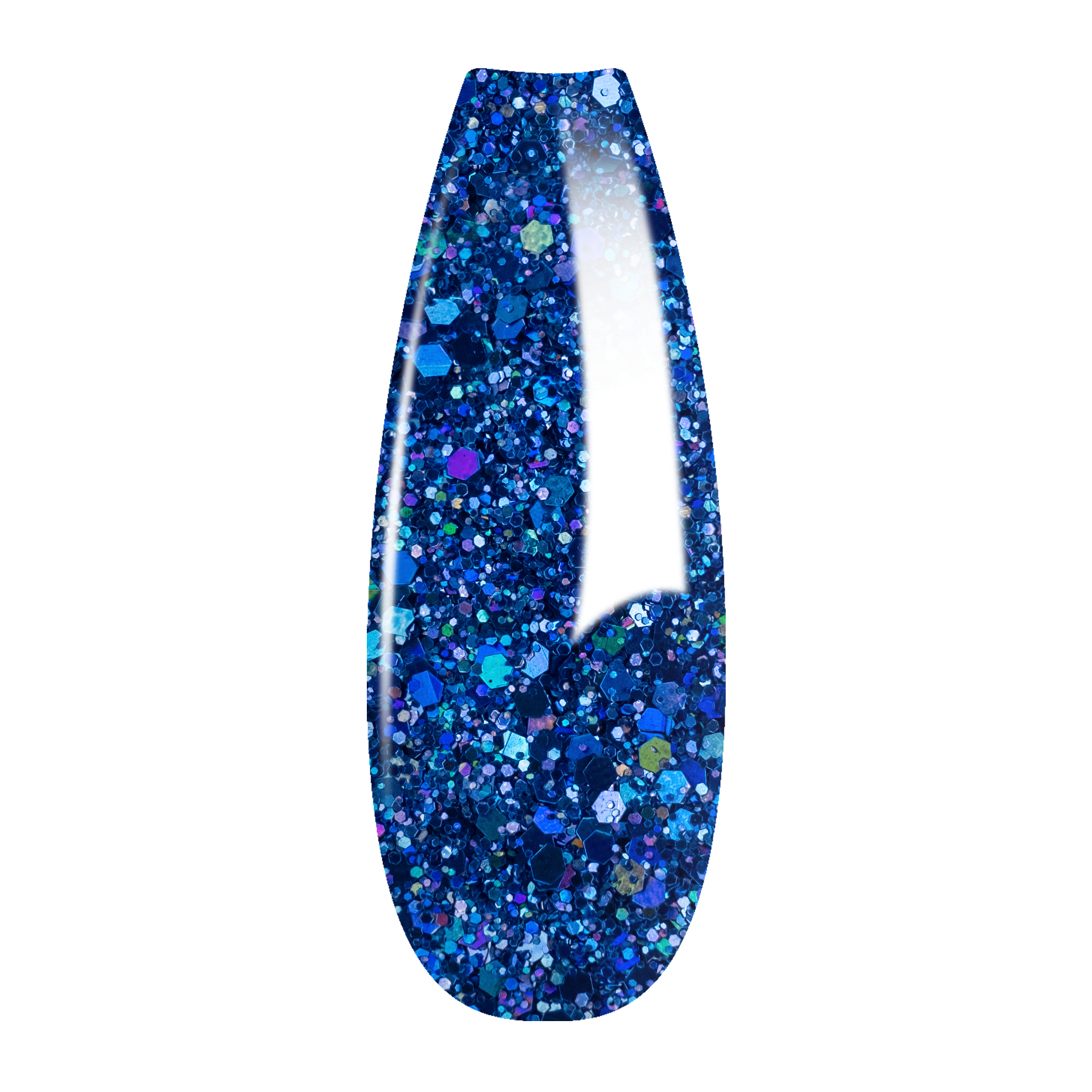 Ombre Glitter Nail Art - Blue Colors - GO08