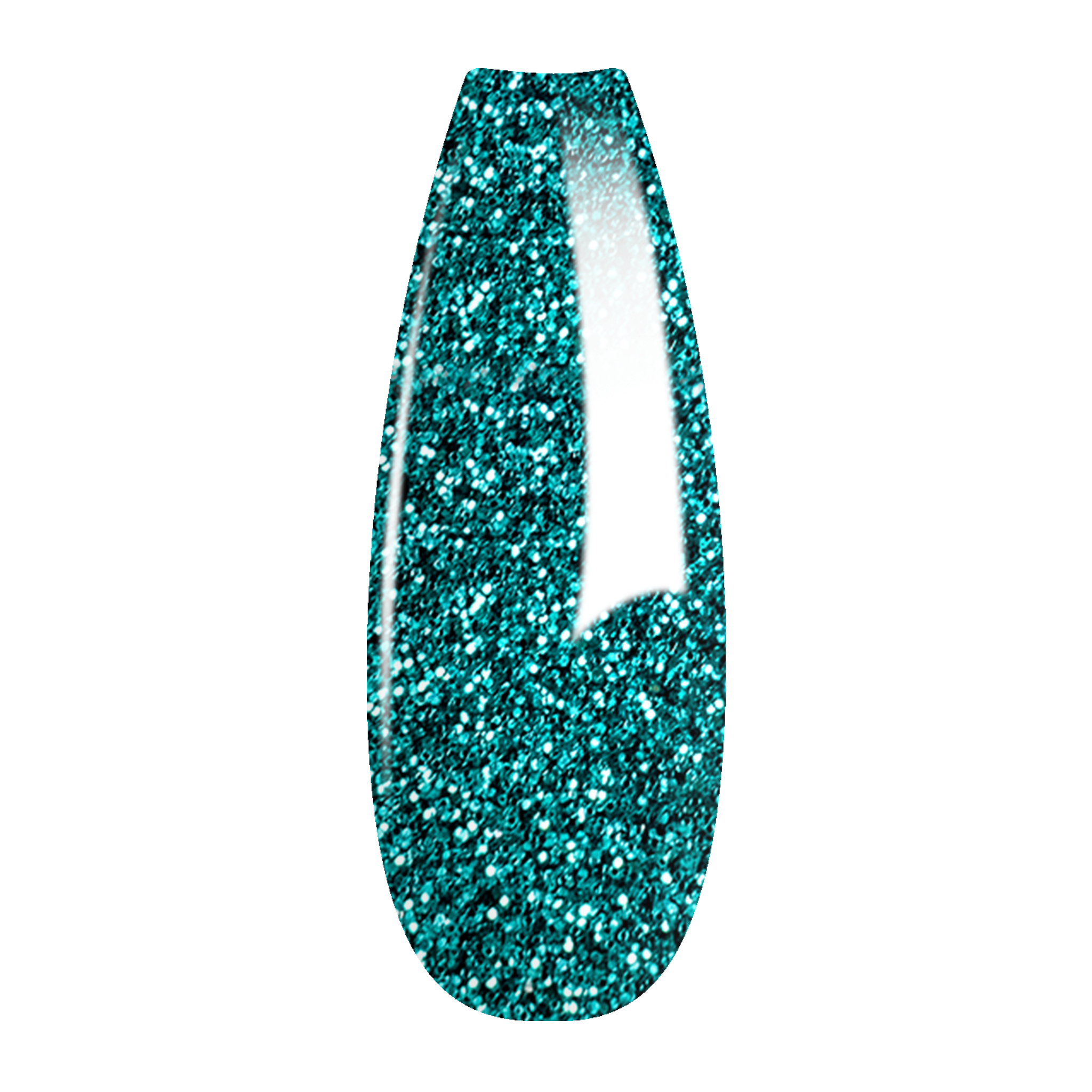 French Glitter Nail Art - Turquoise Colors - GF09