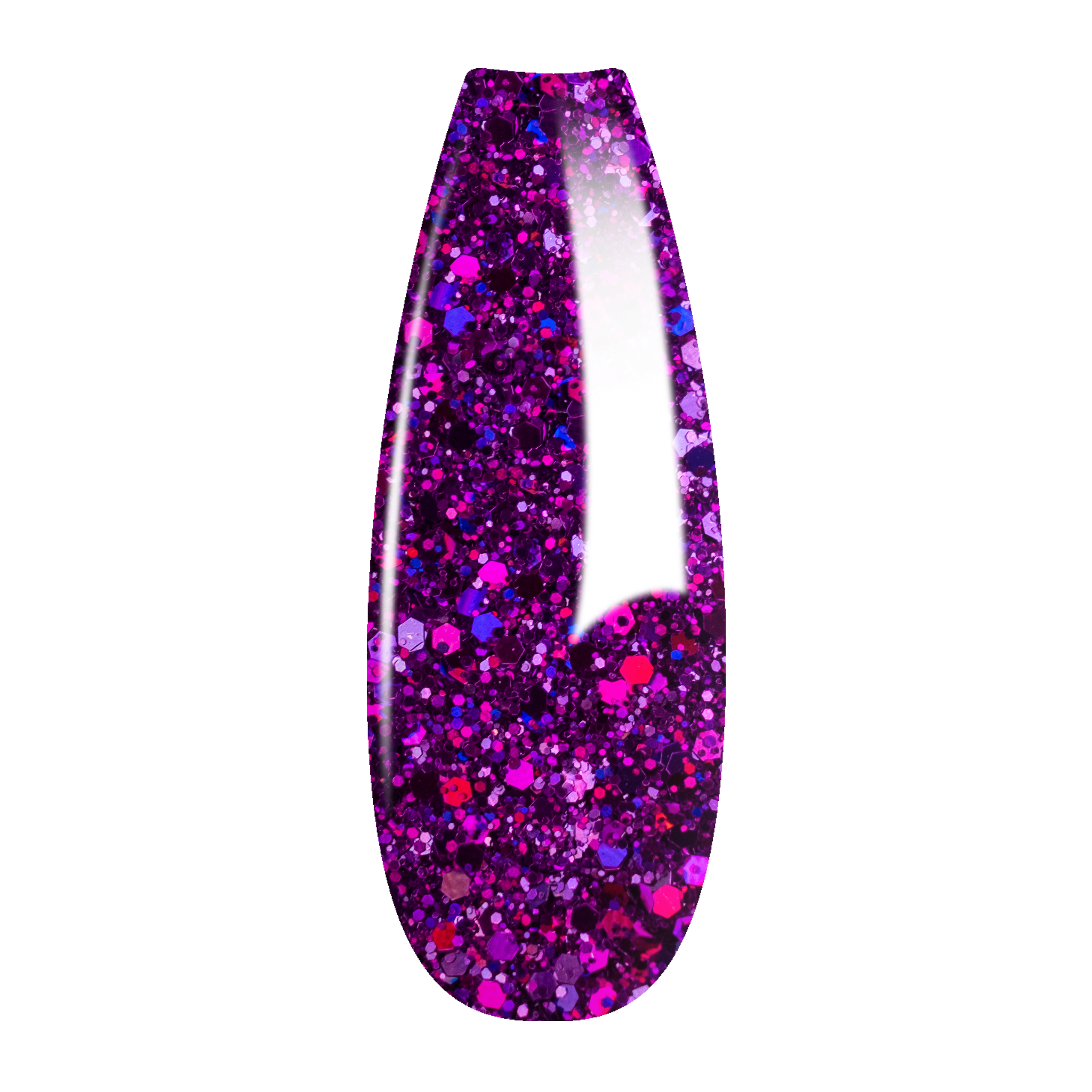 Ombre Glitter Nail Art - Purple Colors - GO10