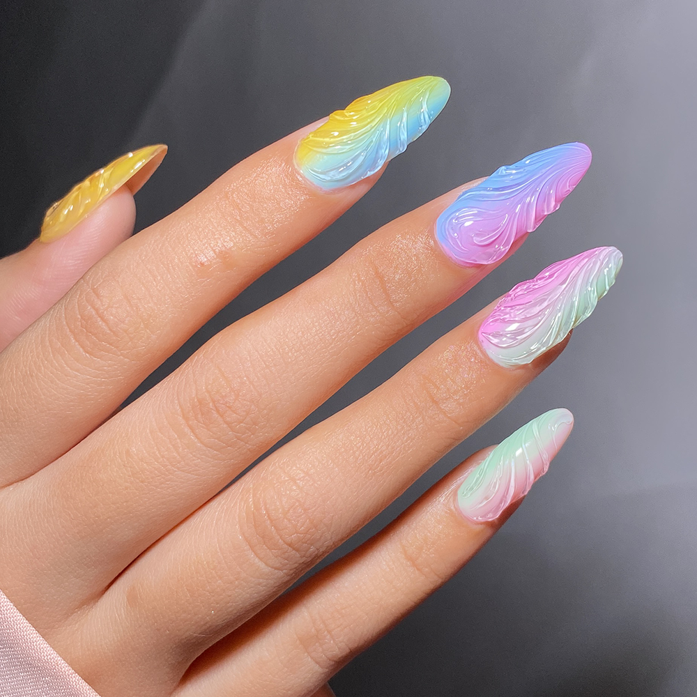 Emboss Gel Polish Nail Art - 0.5oz Clear