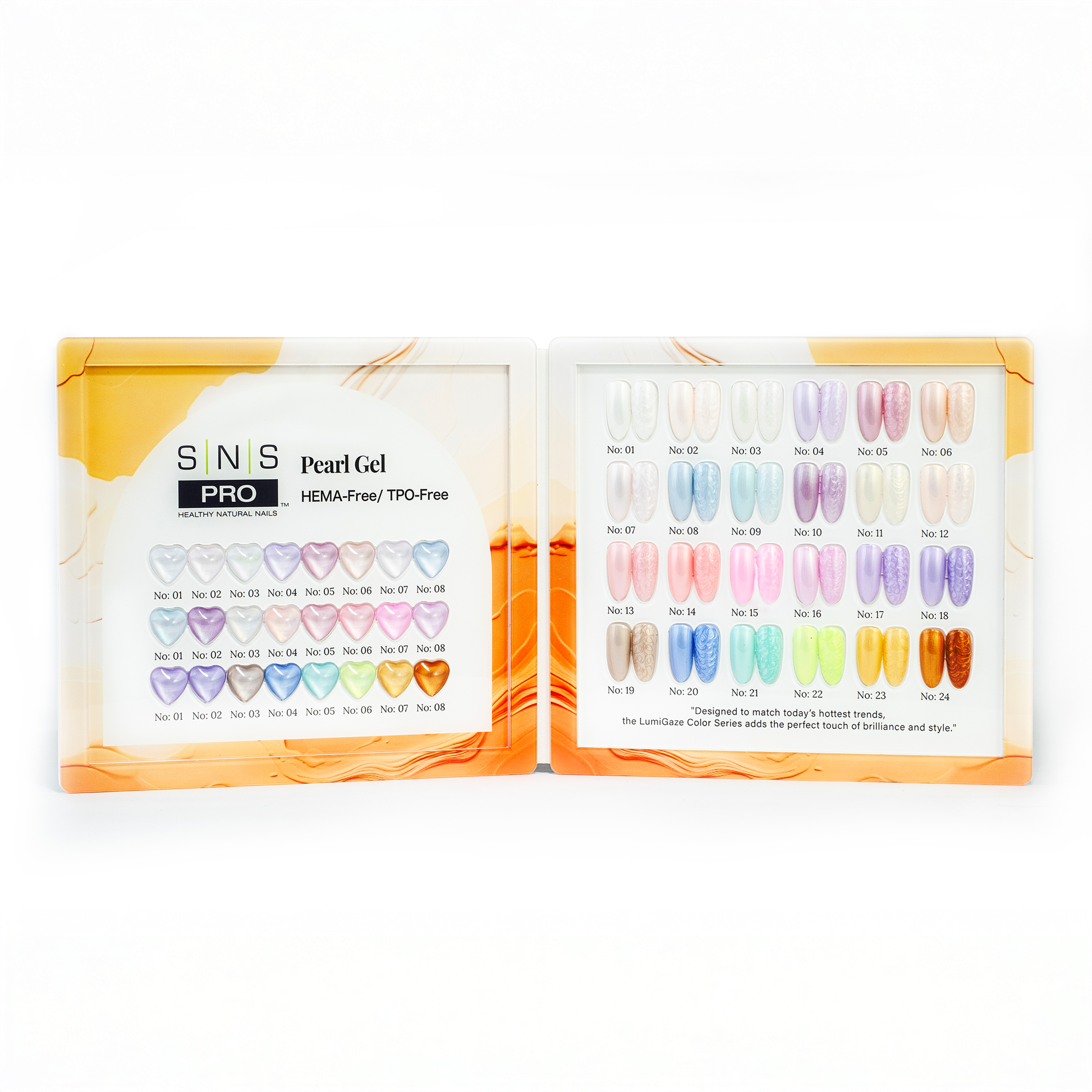 SNS Pearl Gel Collection - Set 24 Colors - Gel Polish 0.5oz