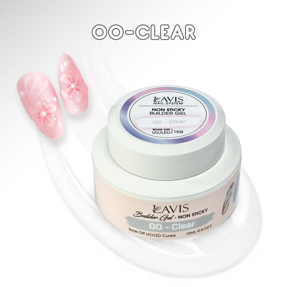 LAVIS Builder Gel Jar Non Sticky - 00 Clear 15g