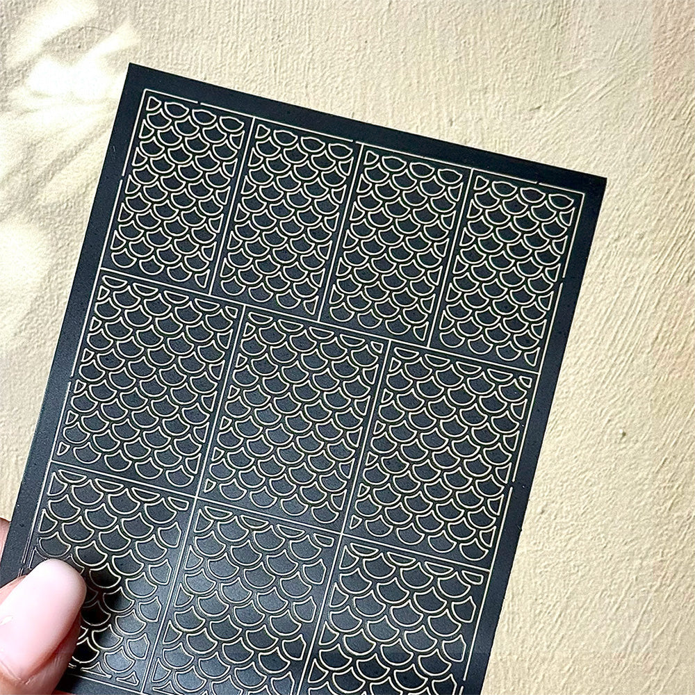 Spray Painted Nail Art Stickers H368