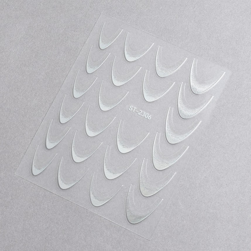 5D Nail Stickers ST-2306-1 - Laser Silver