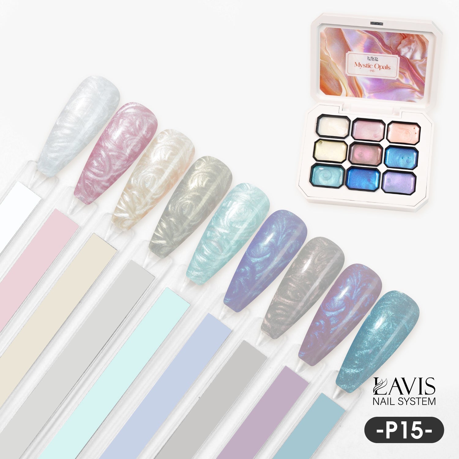 LAVIS Pat Pat Gel - Ombre Gel Palette - Painting Gel