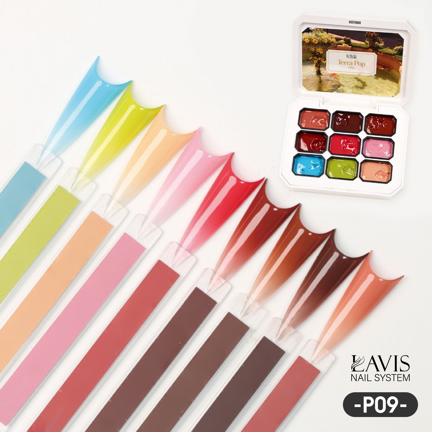 LAVIS Pat Pat Gel - Ombre Gel Palette - Painting Gel