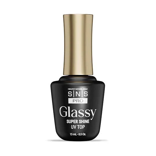 SNS Glassy Super Shine UV Gel Topcoat 15ml – SNS Nails