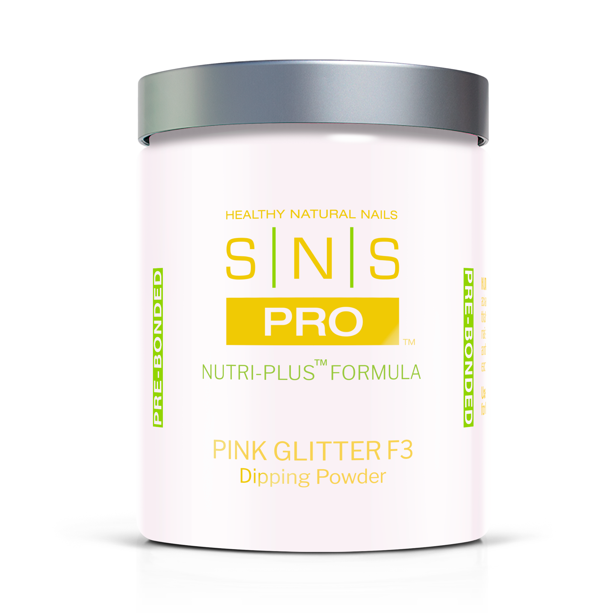 SNS French White Glitter Dipping Powder Pink & White F3