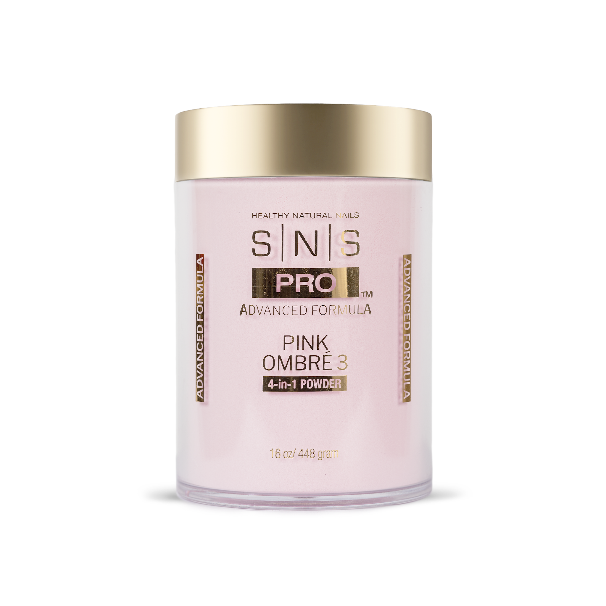 SNS 4-in-1 Pink & White Powder 16oz - Pink Ombre 3