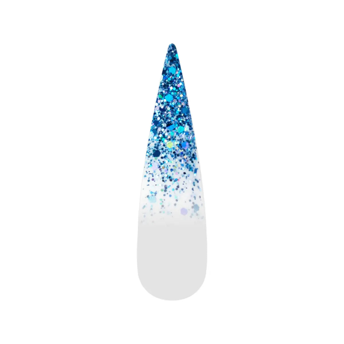 Ombre Glitter Nail Art - Blue Colors - GO08