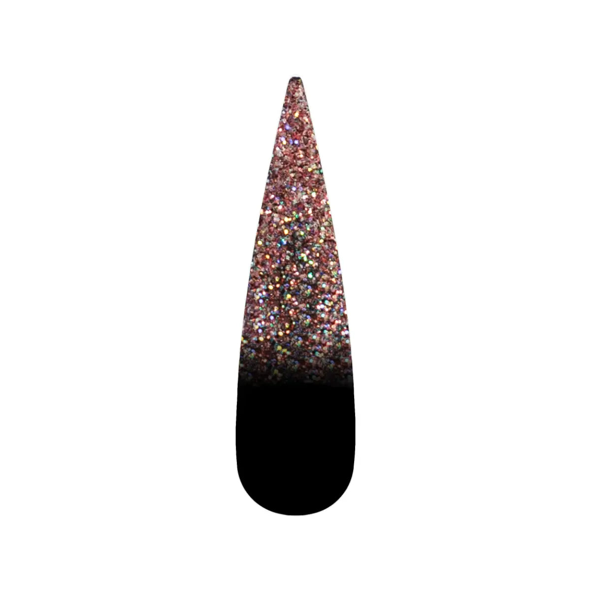 French Glitter Nail Art - Rose Gold Colors - GF07