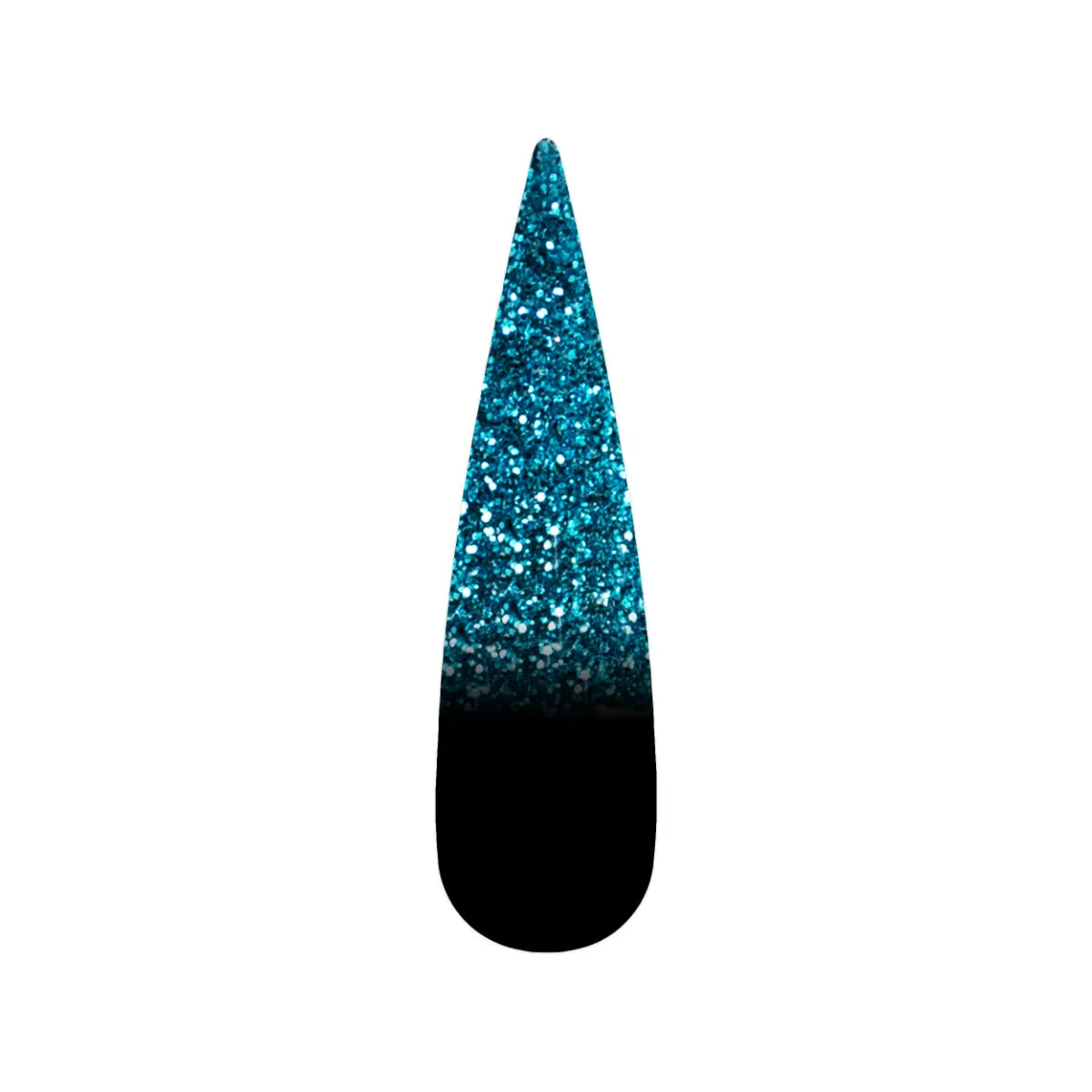 French Glitter Nail Art - Teal Blue Colors - GF04