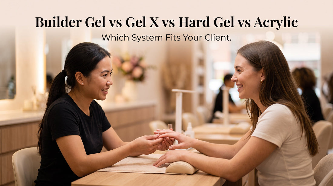 Builder Gel vs Gel X vs Hard Gel vs Acrylic: Which to Use