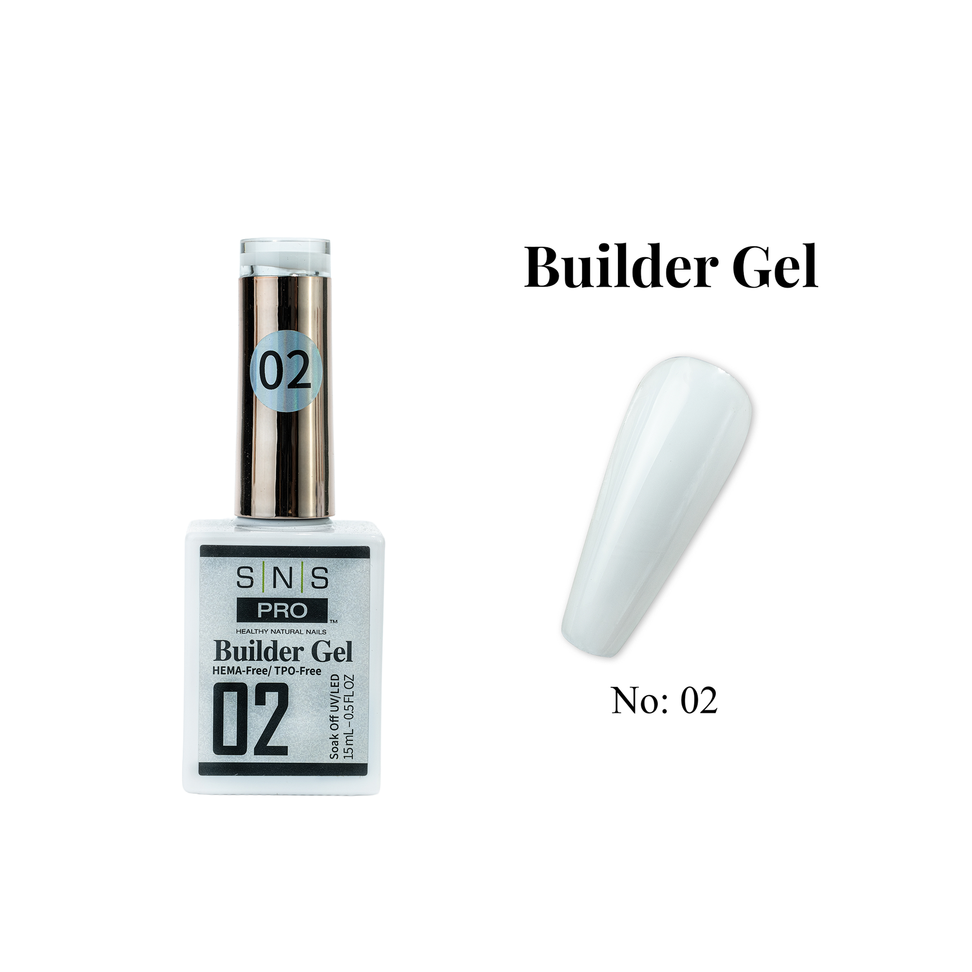 SNS Builder Gel In The Bottle - 02 - HEMA-Free/TPO-Free - 0.5oz