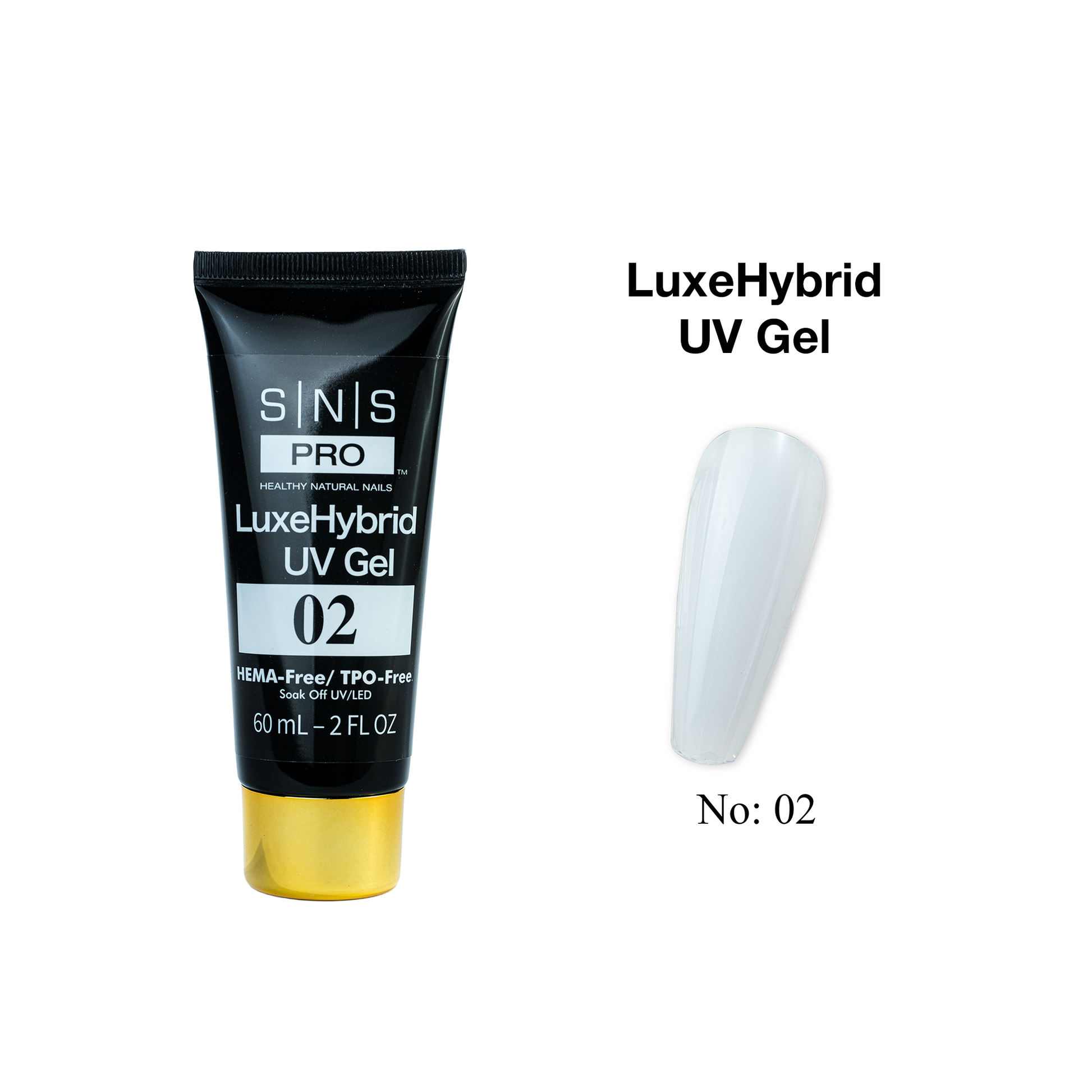 SNS LuxeHybrid UV Gel - 02 - 60ml