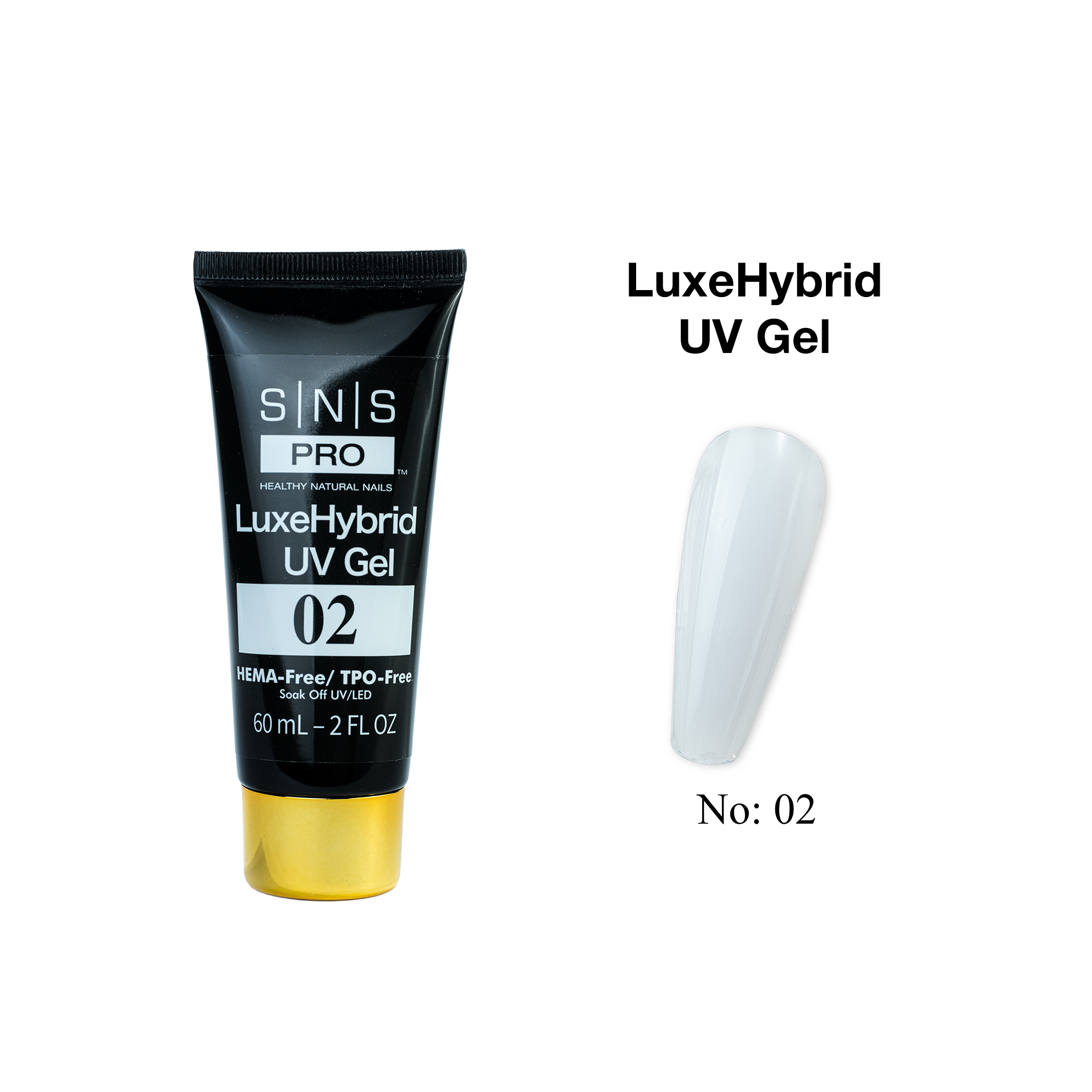 SNS LuxeHybrid UV Gel - 02 - 60ml