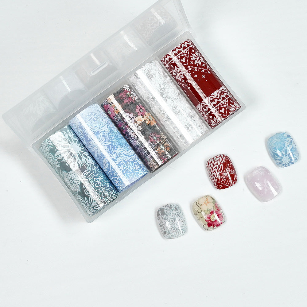 Nail Transfer Foil - Holiday Print - W21