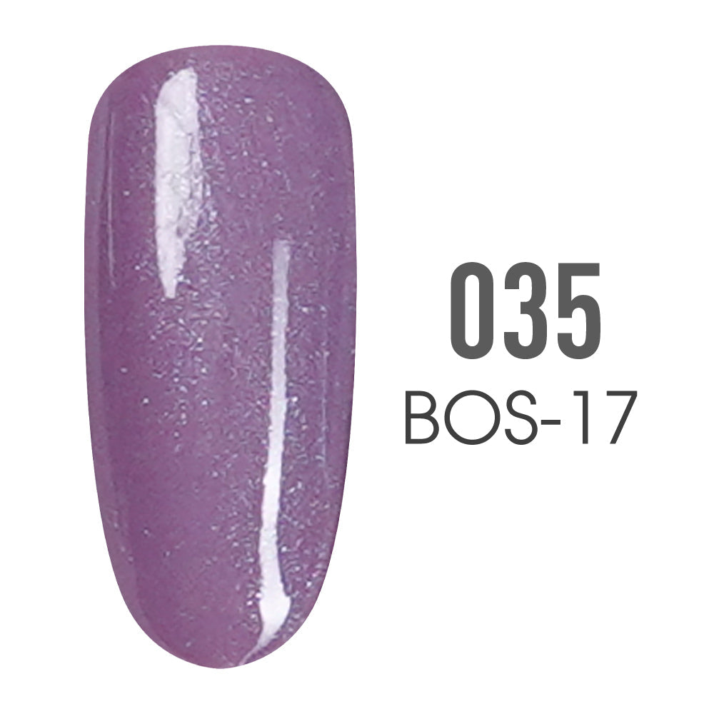 SNS Pro Gel Nail Polish Duo - 035 BOS-17 - PALE ORCHID - Burgundy Collection