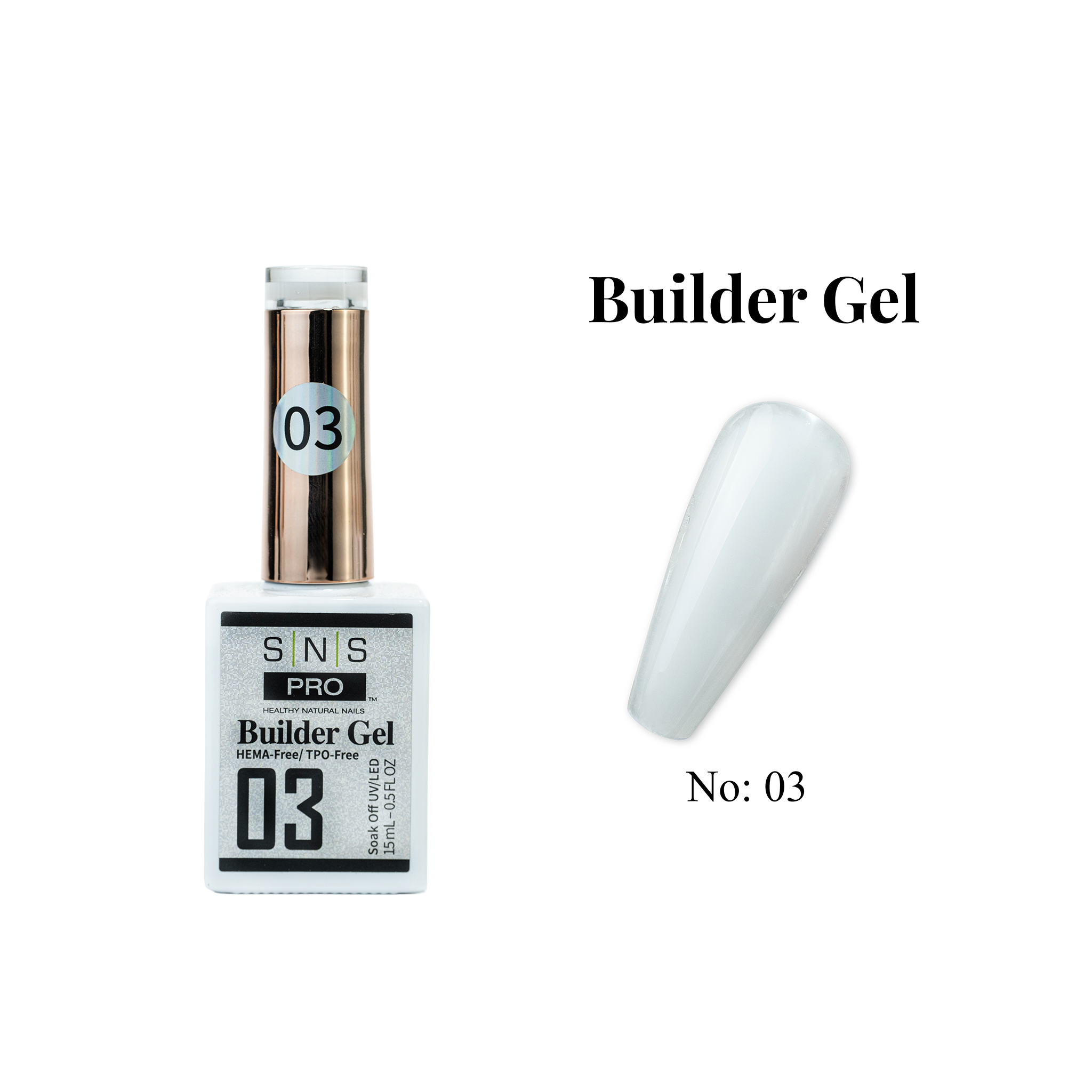SNS Builder Gel In The Bottle - 03 - HEMA-Free/TPO-Free - 0.5oz
