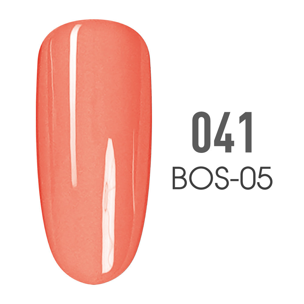 SNS Pro Gel Nail Polish Duo - 041 BOS-05 - FRESH PAPAYA - Burgundy Collection
