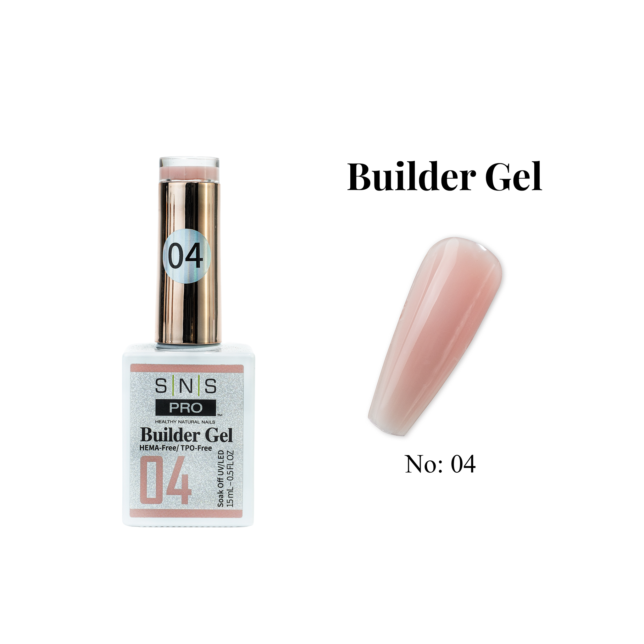SNS Builder Gel In The Bottle - 04 - HEMA-Free/TPO-Free - 0.5oz