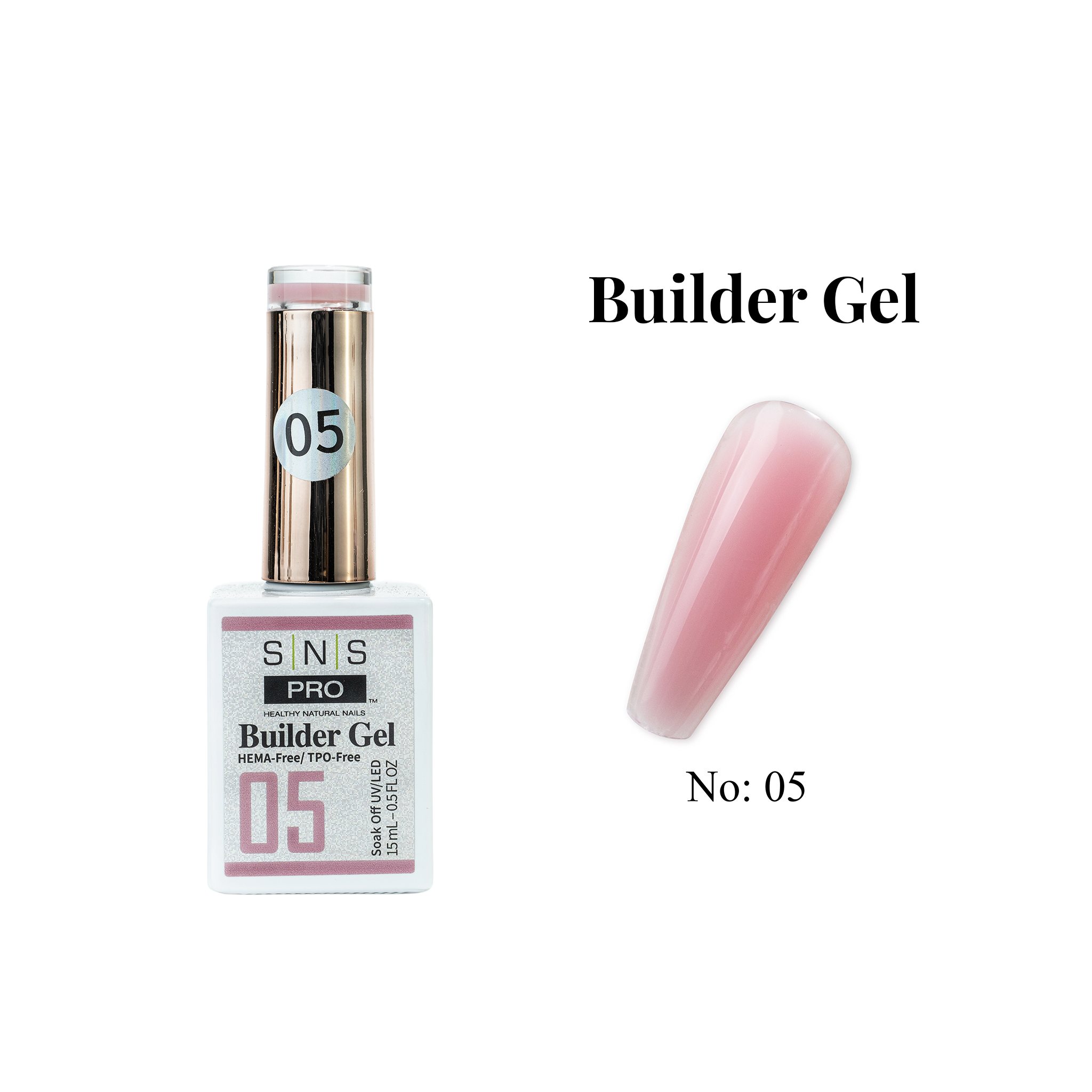 SNS Builder Gel In The Bottle - 05 - HEMA-Free/TPO-Free - 0.5oz