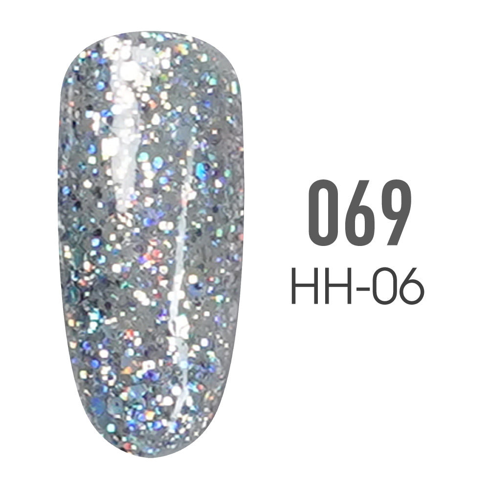 SNS Pro Gel Nail Polish Duo - 069 HH-06 - SILVER PAGODA - Burgundy Collection