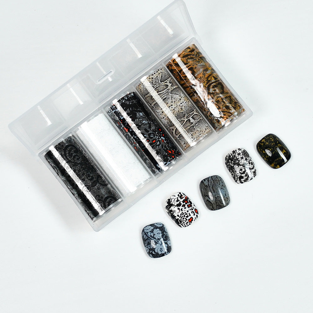 Animal Print Design Nail Foils