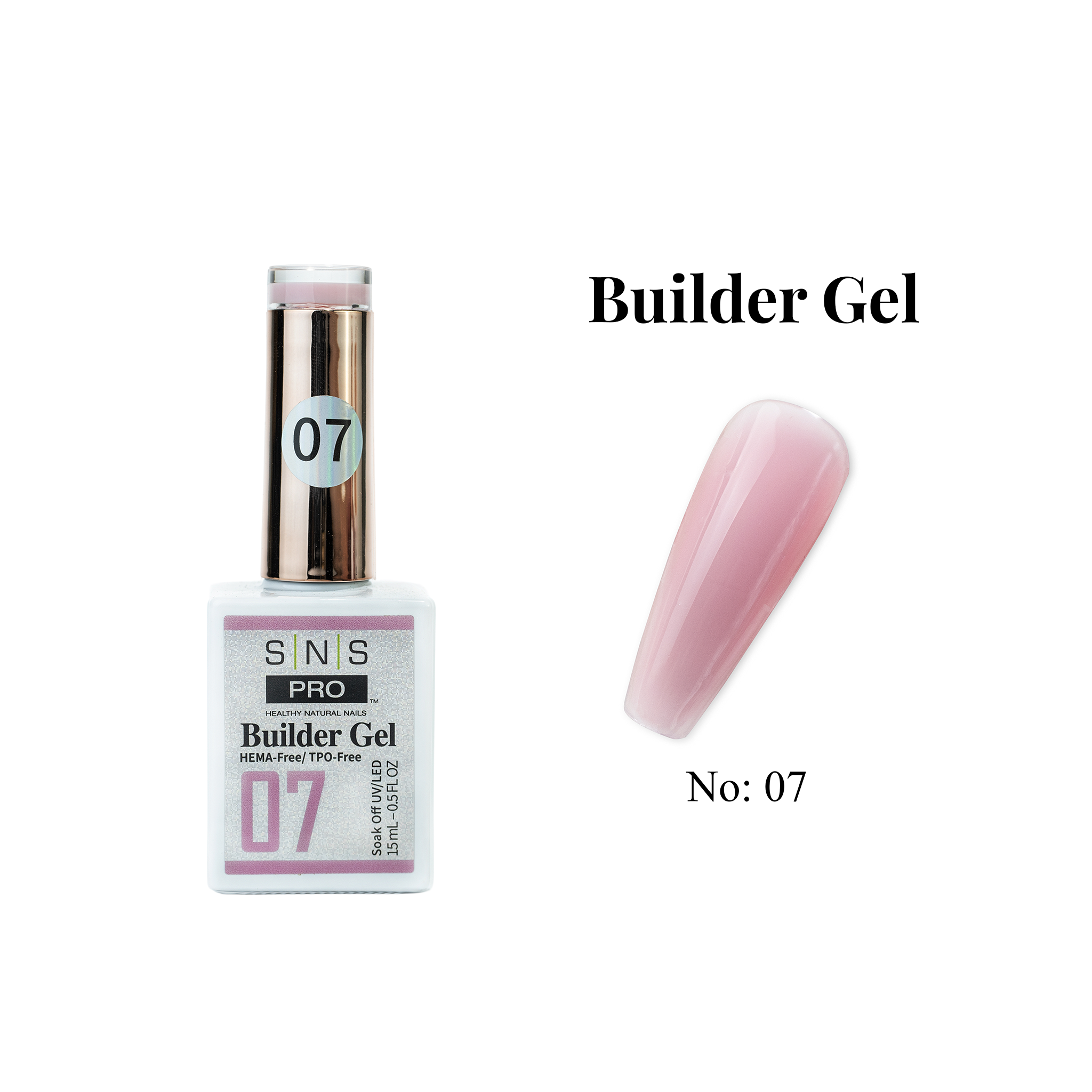 SNS Builder Gel In The Bottle - 07 - HEMA-Free/TPO-Free - 0.5oz