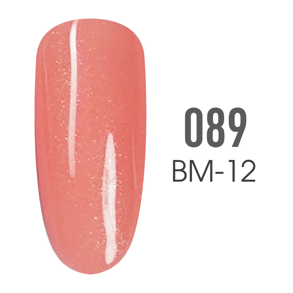 SNS Pro Gel Nail Polish Duo - 089 BM12 - HAPPY ZINNIA - Burgundy Collection