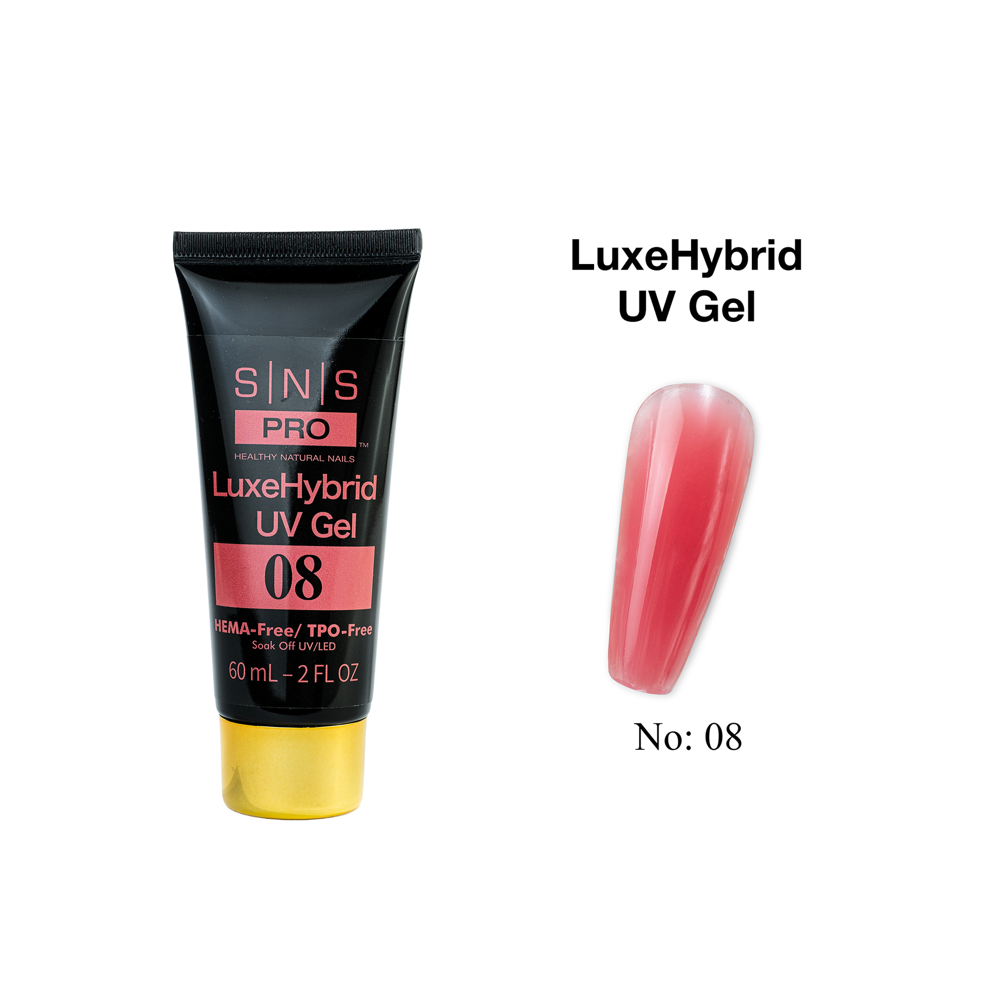 SNS LuxeHybrid UV Gel - 08 - 60ml