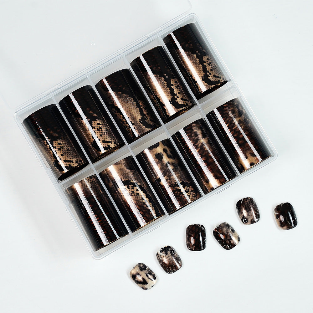 Animal Print Design Nail Foils