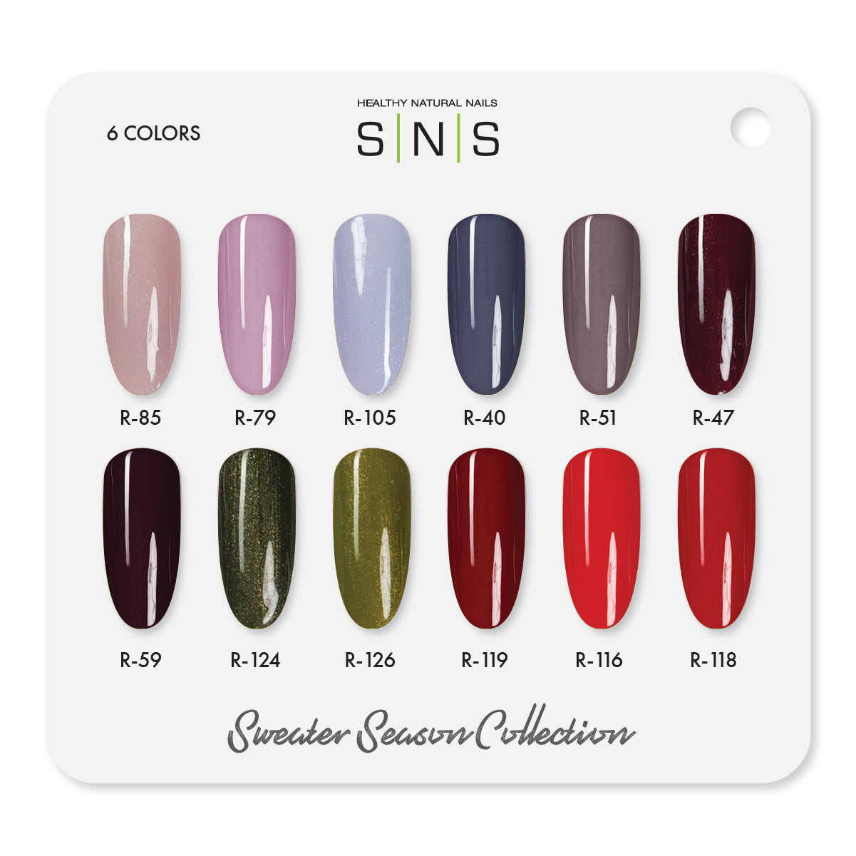 SNS Sweater Season - 12 Colors Collection - Dip/Acrylic Powder  by Signature Nail System SNS Nails USA