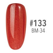 SNS Pro Gel Nail Polish Duo - 133 BM-34 - Pink Collection