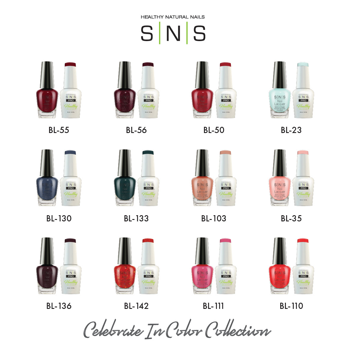 SNS Sweater Season - 12 Colors Collection - Gel & Lacquer Duo by Signature Nail System SNS Nails USA