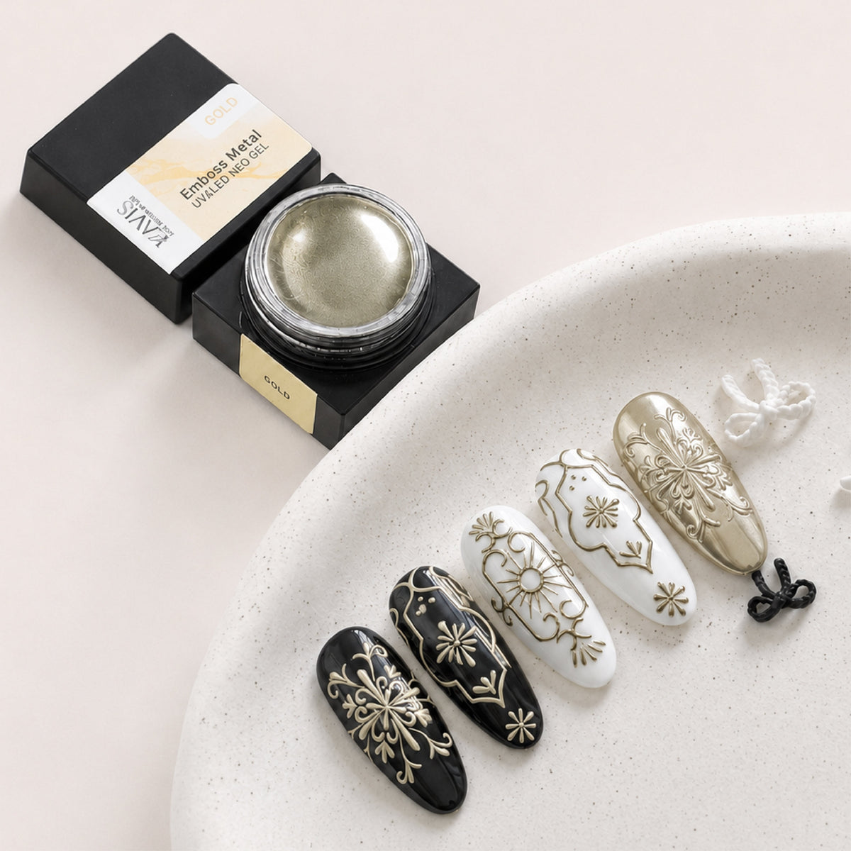 Emboss Gel Polish Nail Art - Gold - 15g