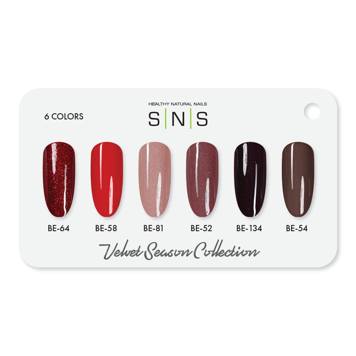 SNS Velvet Season - 6 Colors Collection - Dip/Acrylic Powder  by Signature Nail System SNS Nails USA