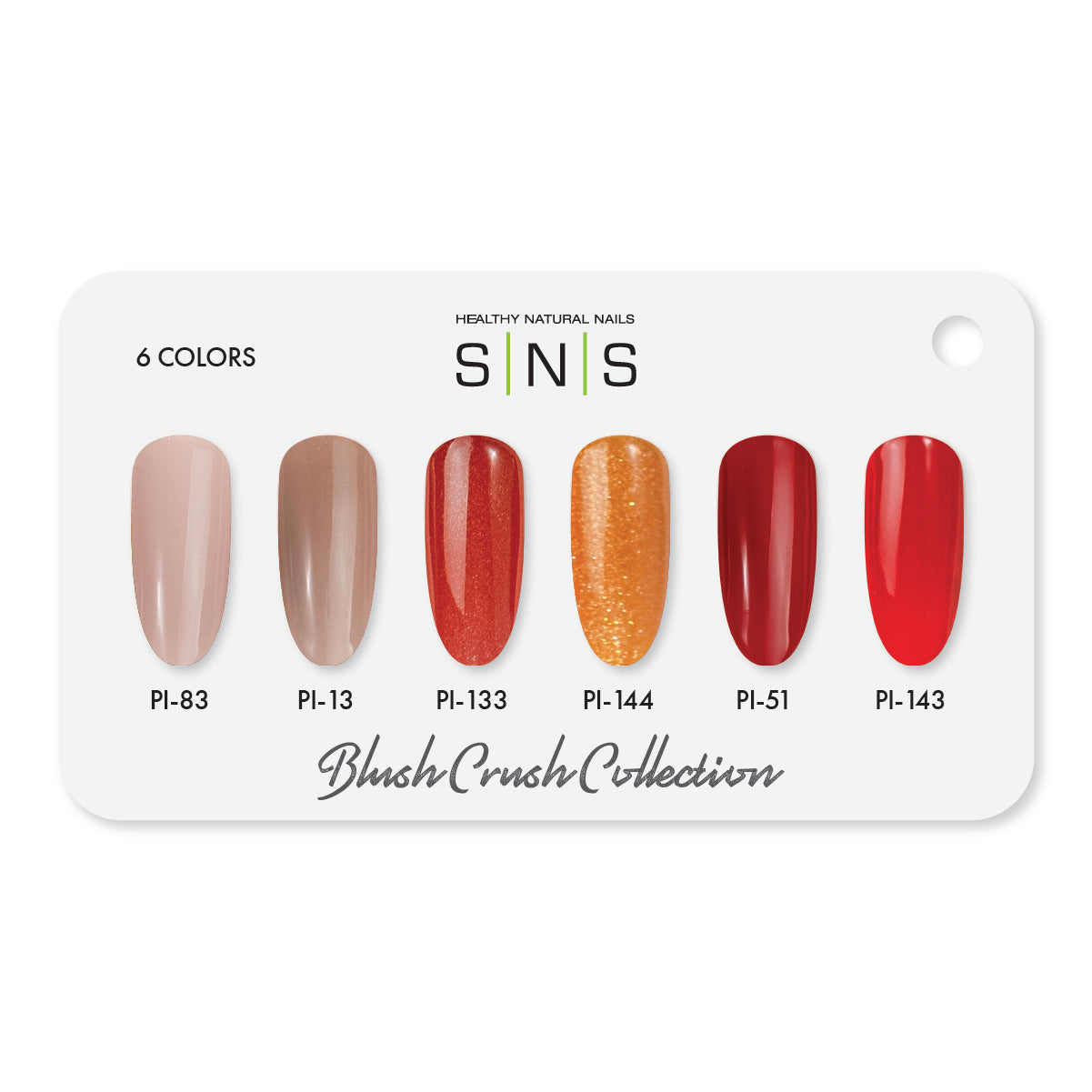 SNS Blush Crush - 6 Colors Collection - Dip/Acrylic Powder  by Signature Nail System SNS Nails USA