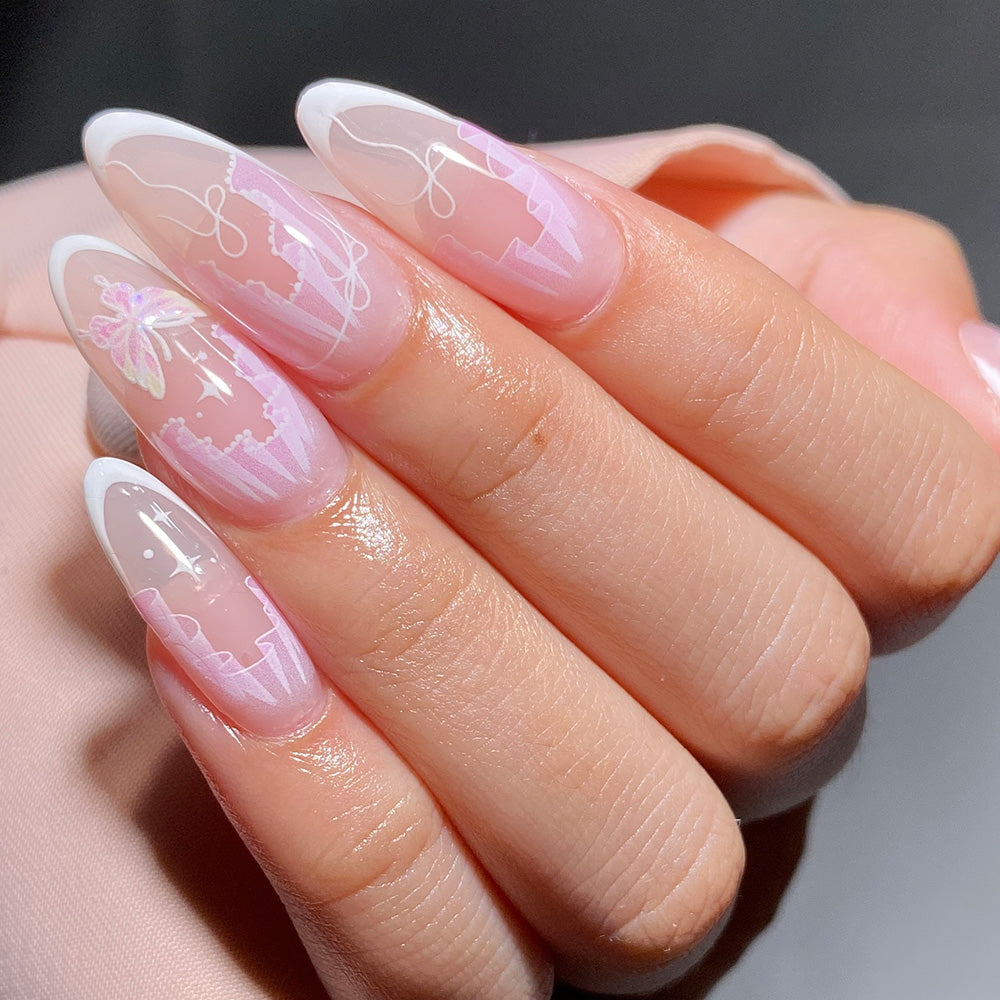 French Lace Nail Sticker